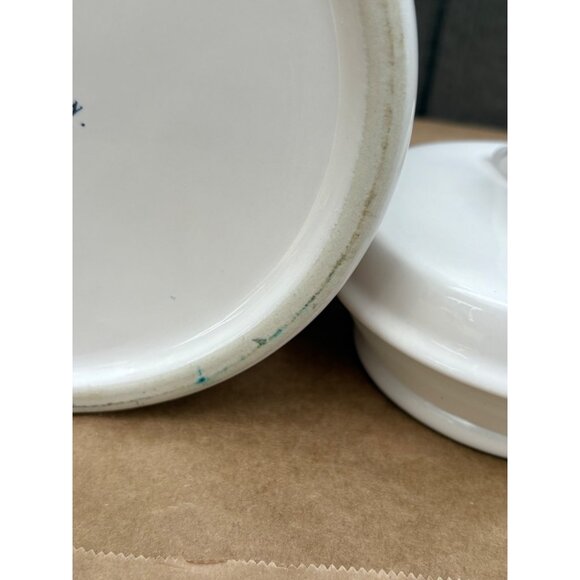 Rae Dunn Gingerbread Cookie Jar Ceramic Canister Fitted Lid Christmas Holiday - Picture 12 of 14